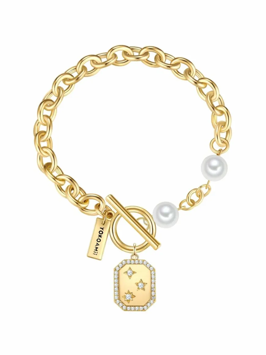 Yokoamii Schmuck*Damen Armband gold uni