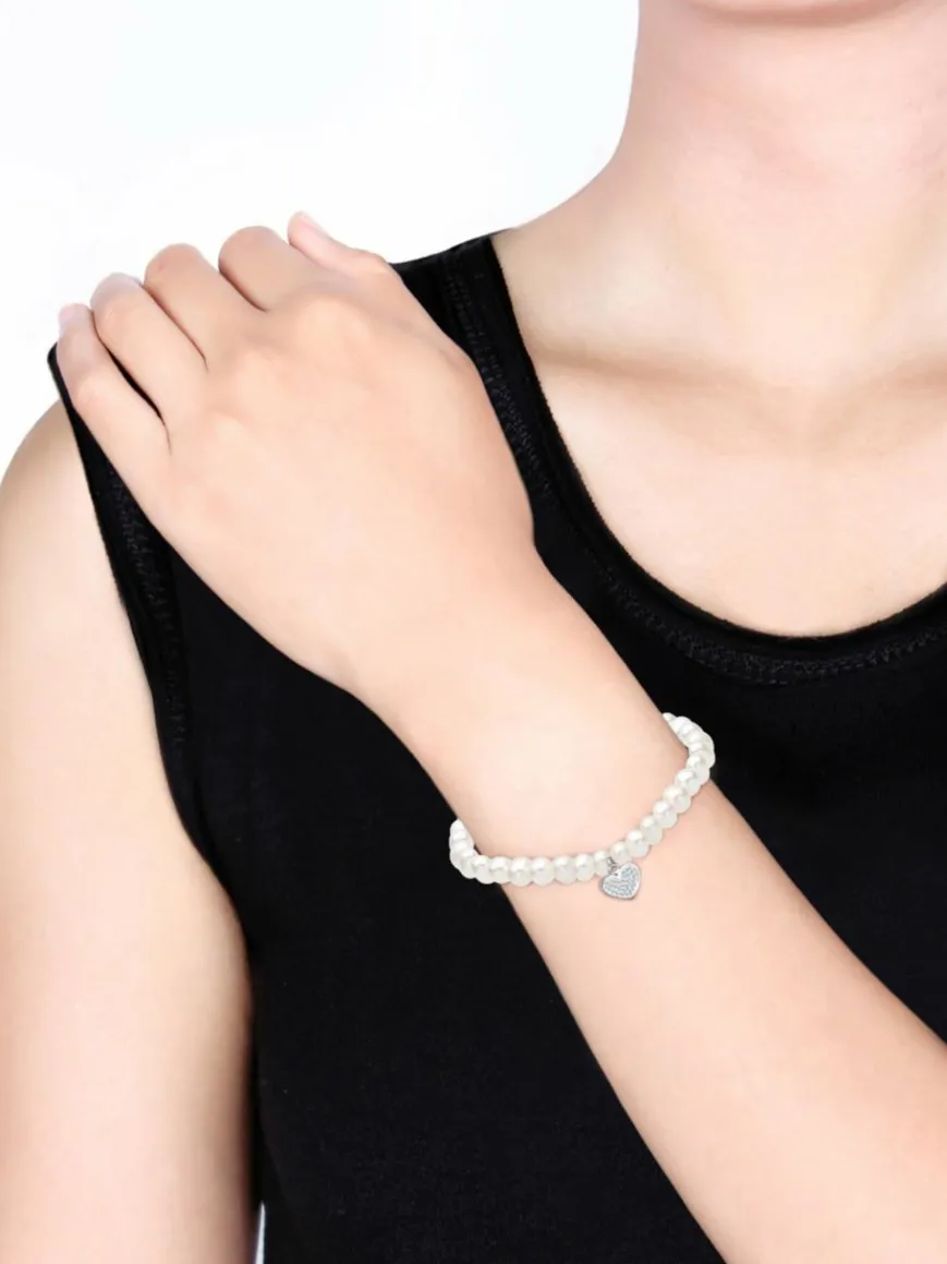 Elli Schmuck*Damen Armband weiß uni