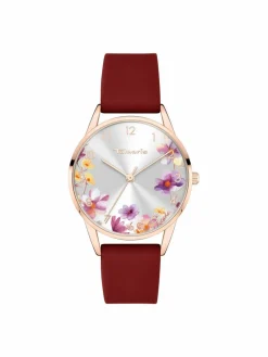 Tamaris Uhren*Damen Armbanduhr rot uni