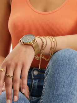 Tamaris Uhren*Damen Armbanduhr gold uni