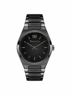 Tamaris Uhren*Damen Armbanduhr schwarz uni