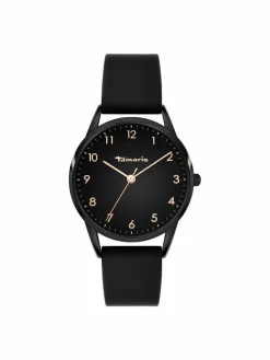 Tamaris Uhren*Damen Armbanduhr schwarz uni