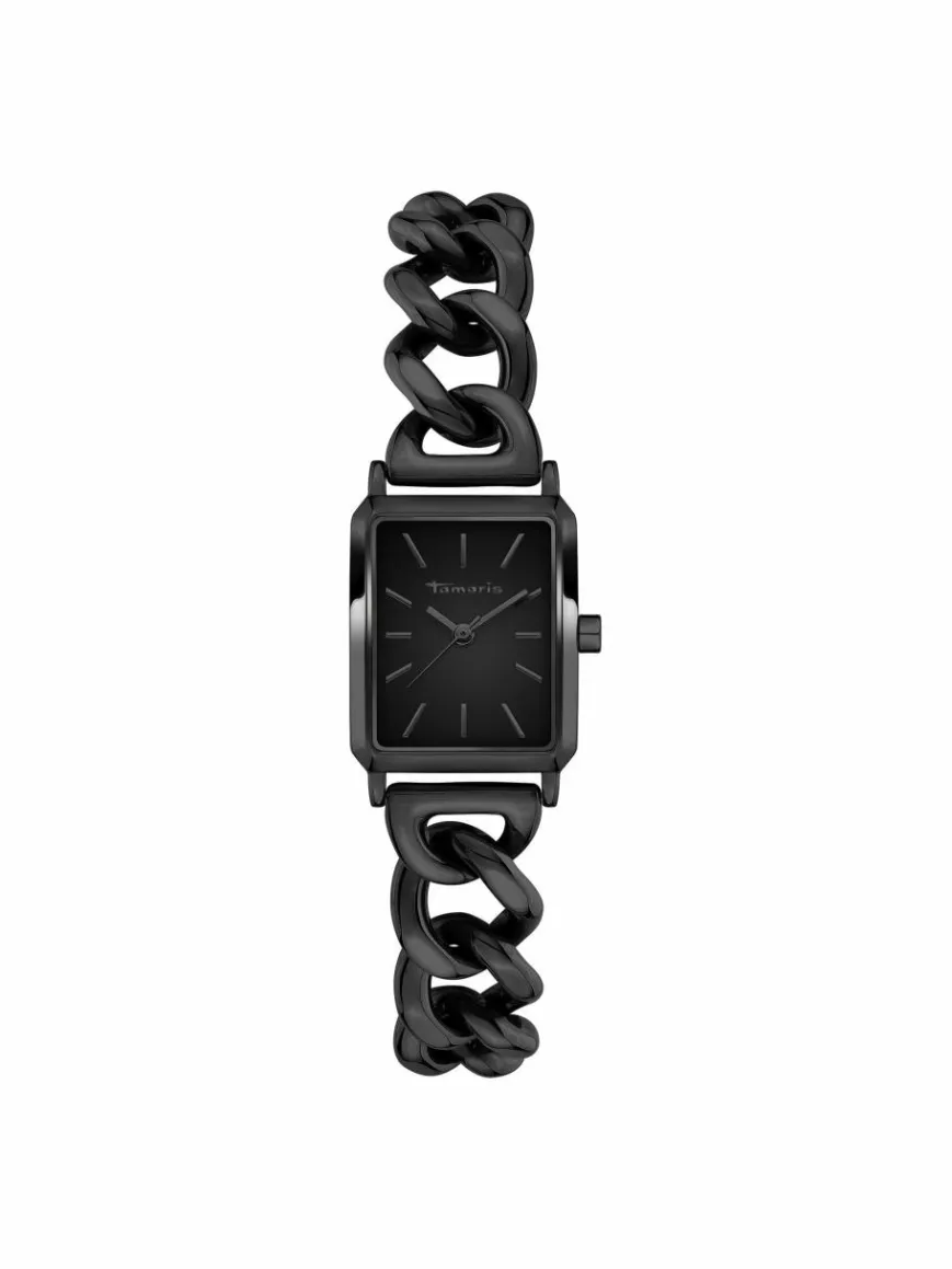Tamaris Uhren*Damen Armbanduhr schwarz uni