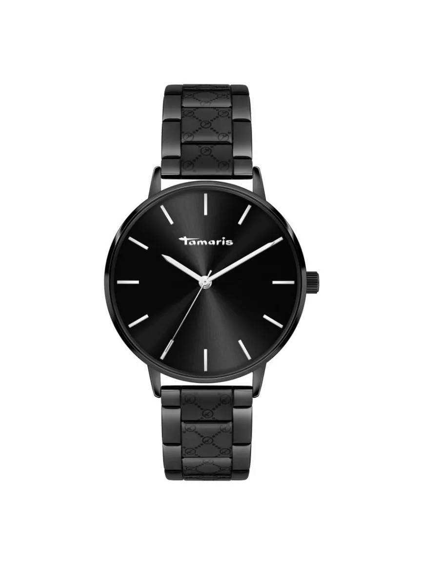Tamaris Uhren*Damen Armbanduhr schwarz uni