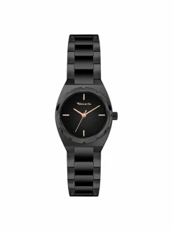 Tamaris Uhren*Damen Armbanduhr schwarz uni