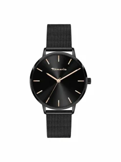 Tamaris Uhren*Damen Armbanduhr schwarz uni