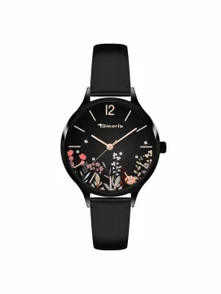 Tamaris Uhren*Damen Armbanduhr schwarz uni
