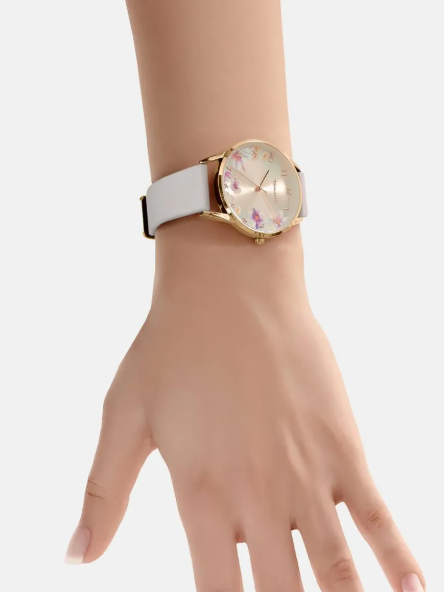 Tamaris Uhren*Damen Armbanduhr beige uni