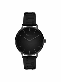 Tamaris Uhren*Damen Armbanduhr schwarz uni