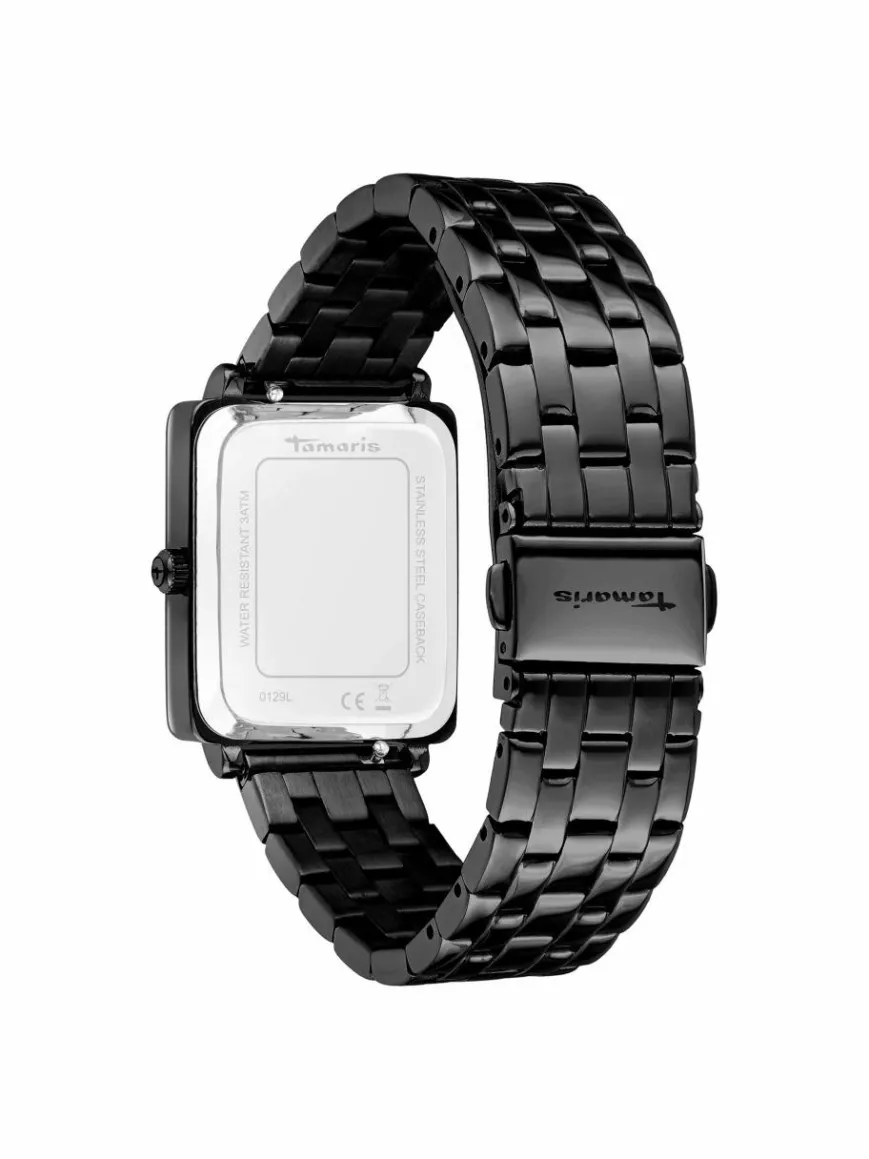 Tamaris Uhren*Damen Armbanduhr schwarz uni