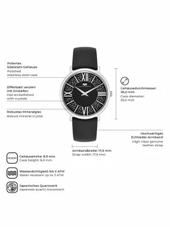 Rhodenwald & Söhne Uhren*Damen Armband-Uhr - Pamina silber uni