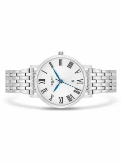 Trilani Uhren*Damen Armband-Uhr Quarzuhr silber uni