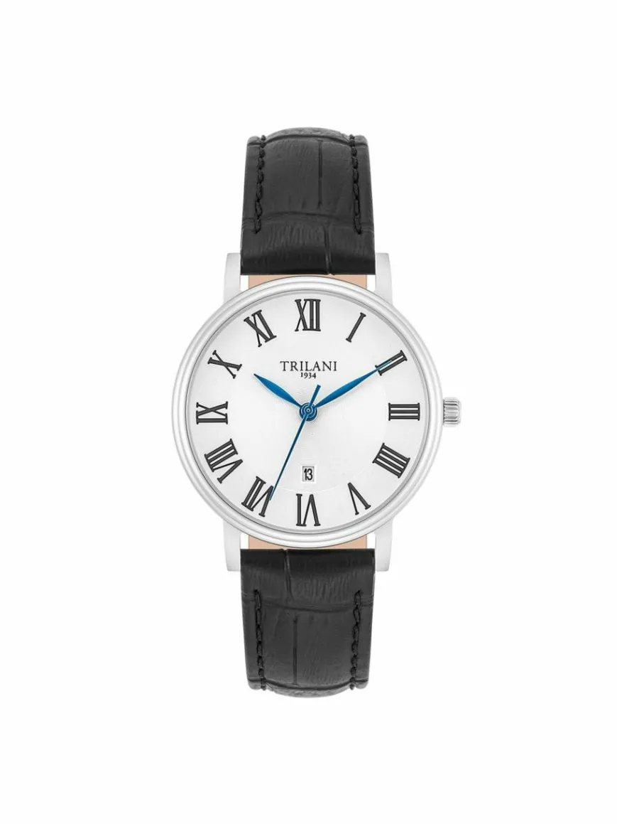 Trilani Uhren*Damen Armband-Uhr Quarzuhr silber uni