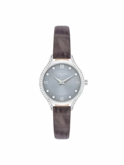 Trilani Uhren*Damen Armband-Uhr Quarzuhr silber uni