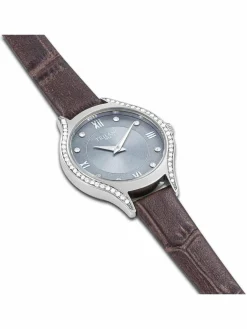 Trilani Uhren*Damen Armband-Uhr Quarzuhr silber uni