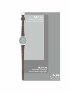 Trilani Uhren*Damen Armband-Uhr Quarzuhr silber uni
