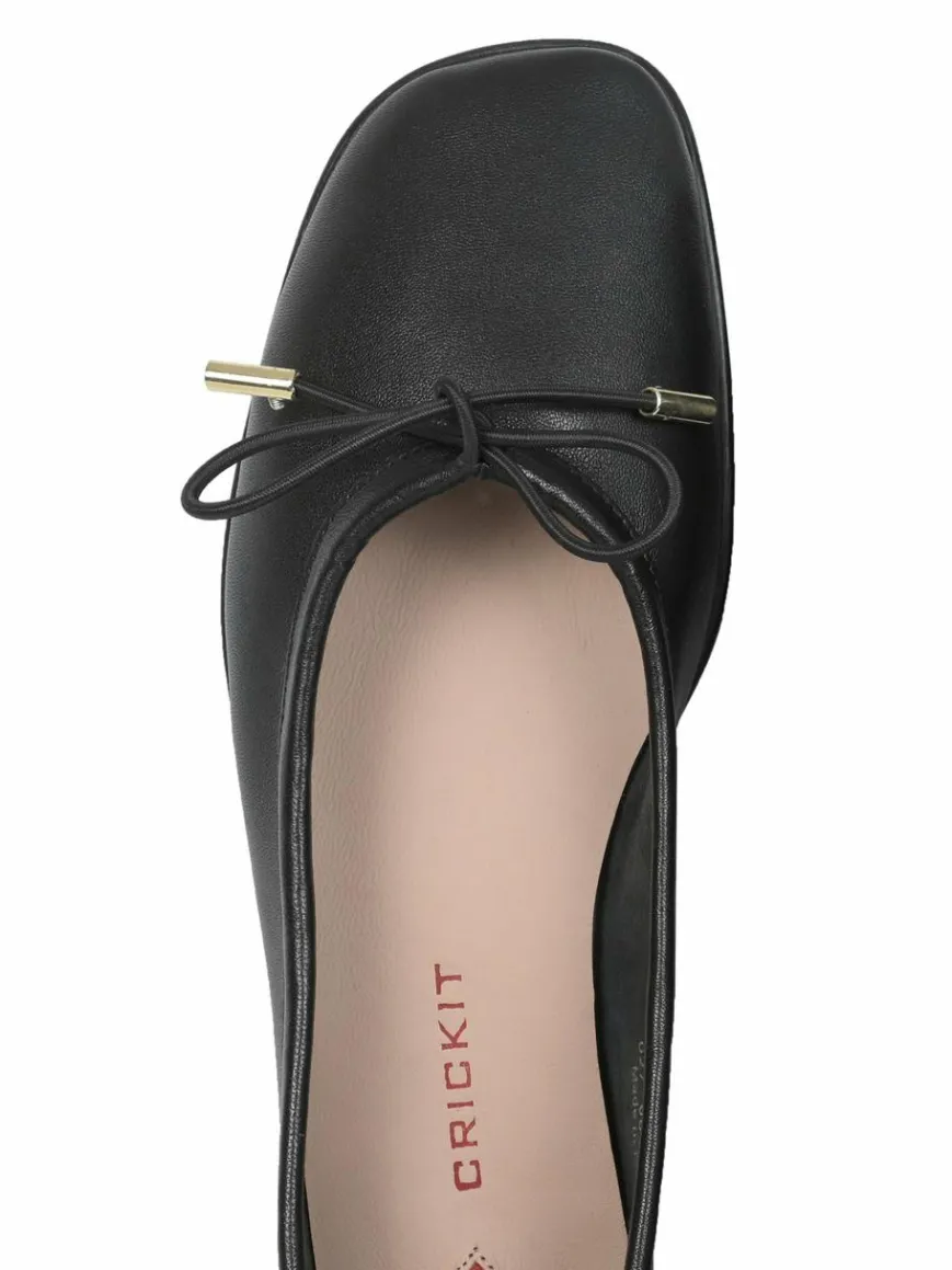 Crickit Ballerinas*Damen Ballerina - OMEGA schwarz bedruckt