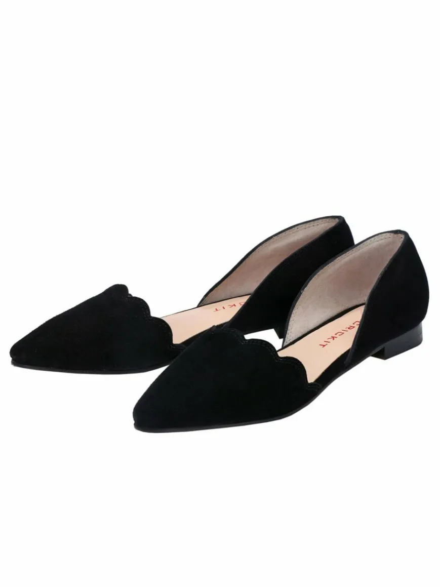 Crickit Ballerinas*Damen Ballerina - STELLA schwarz uni