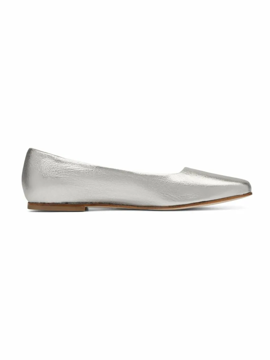 Henry Stevens Ballerinas*Damen Ballerinas – Audrey B silber uni