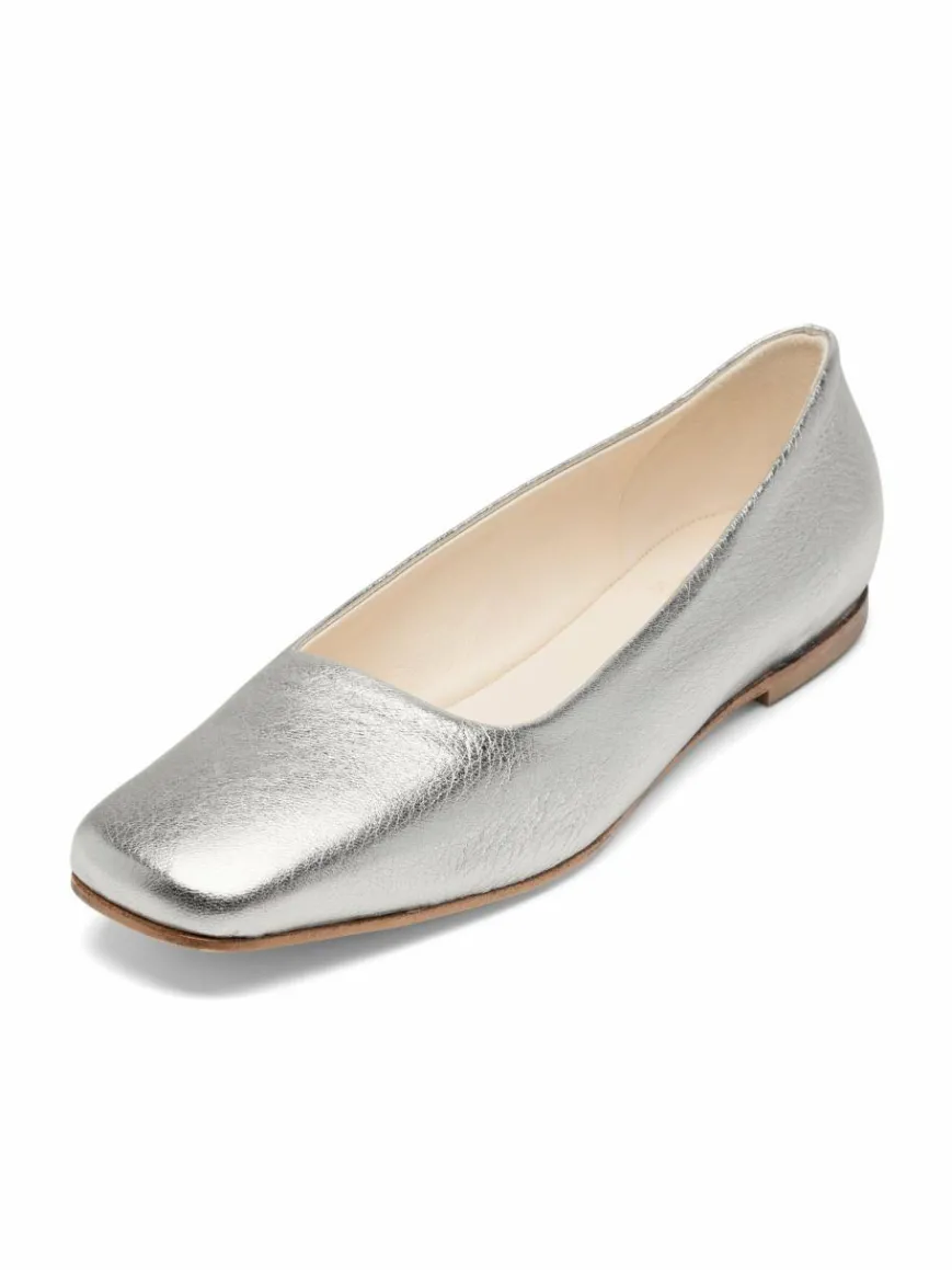 Henry Stevens Ballerinas*Damen Ballerinas – Audrey B silber uni