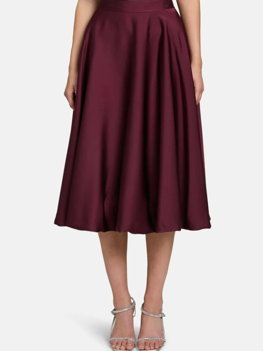 Vera Mont Röcke*Damen Ballonrock bordeaux uni
