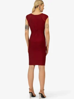 Kraimod Kleider*Damen Bandagekleid bordeaux uni