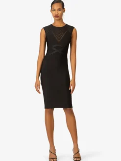 Kraimod Kleider*Damen Bandagekleid schwarz uni