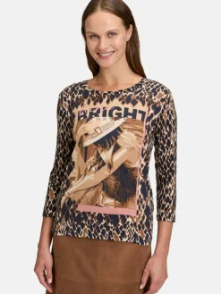 Betty Barclay Shirts & Tops*Damen Basic Shirt marine mehrfarbig gemustert