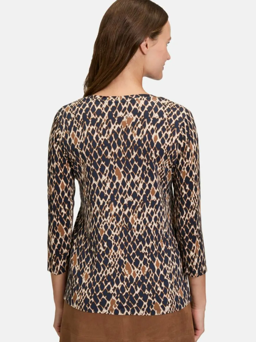 Betty Barclay Shirts & Tops*Damen Basic Shirt marine mehrfarbig gemustert