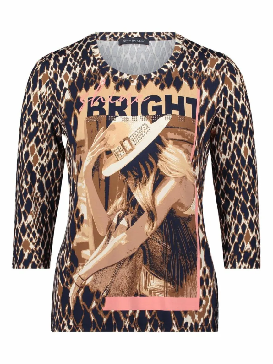 Betty Barclay Shirts & Tops*Damen Basic Shirt marine mehrfarbig gemustert