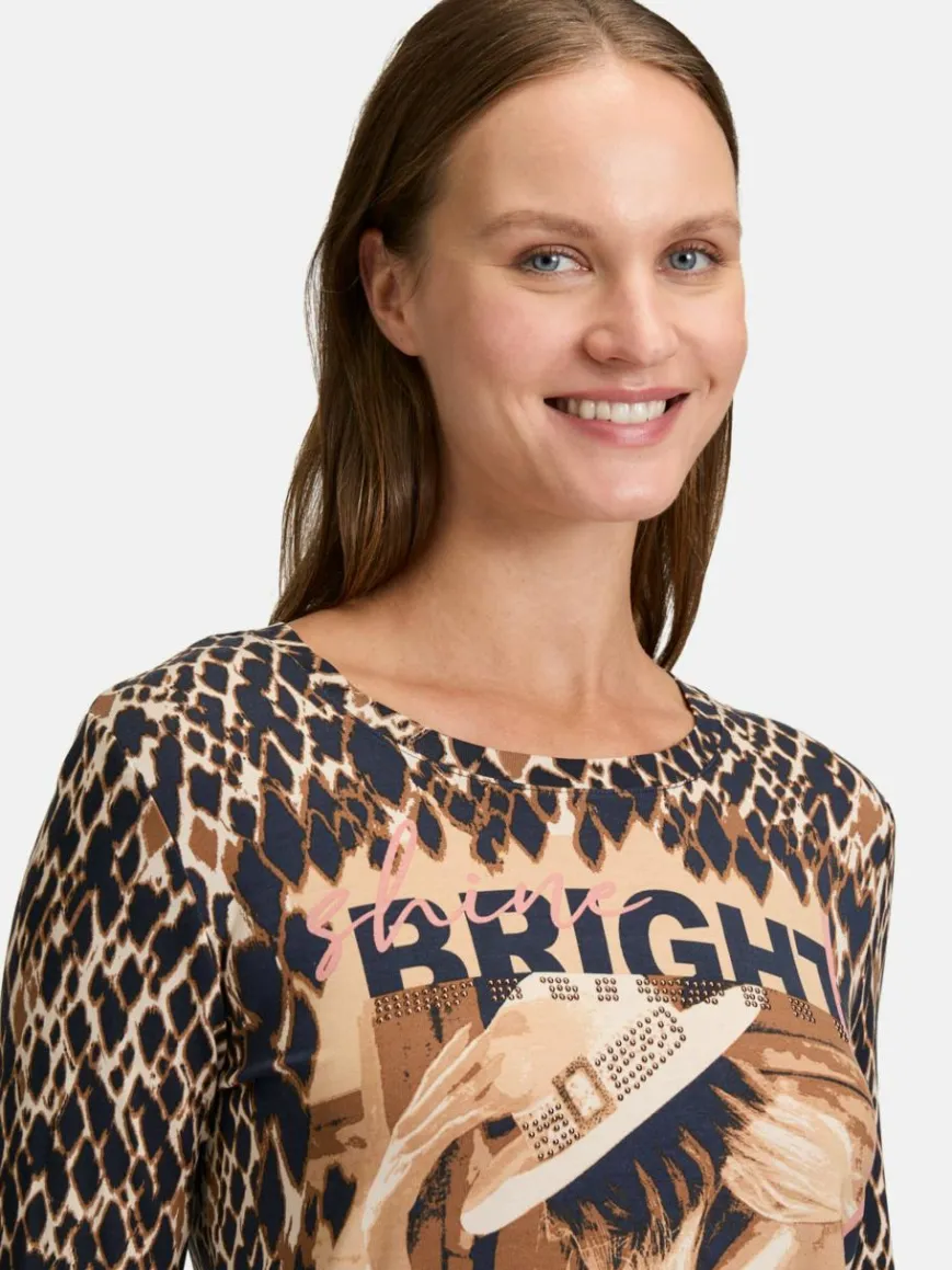 Betty Barclay Shirts & Tops*Damen Basic Shirt marine mehrfarbig gemustert