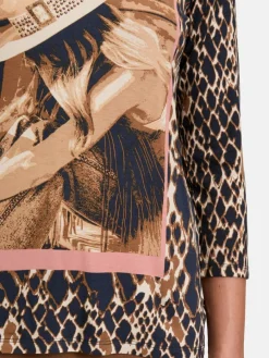 Betty Barclay Shirts & Tops*Damen Basic Shirt marine mehrfarbig gemustert