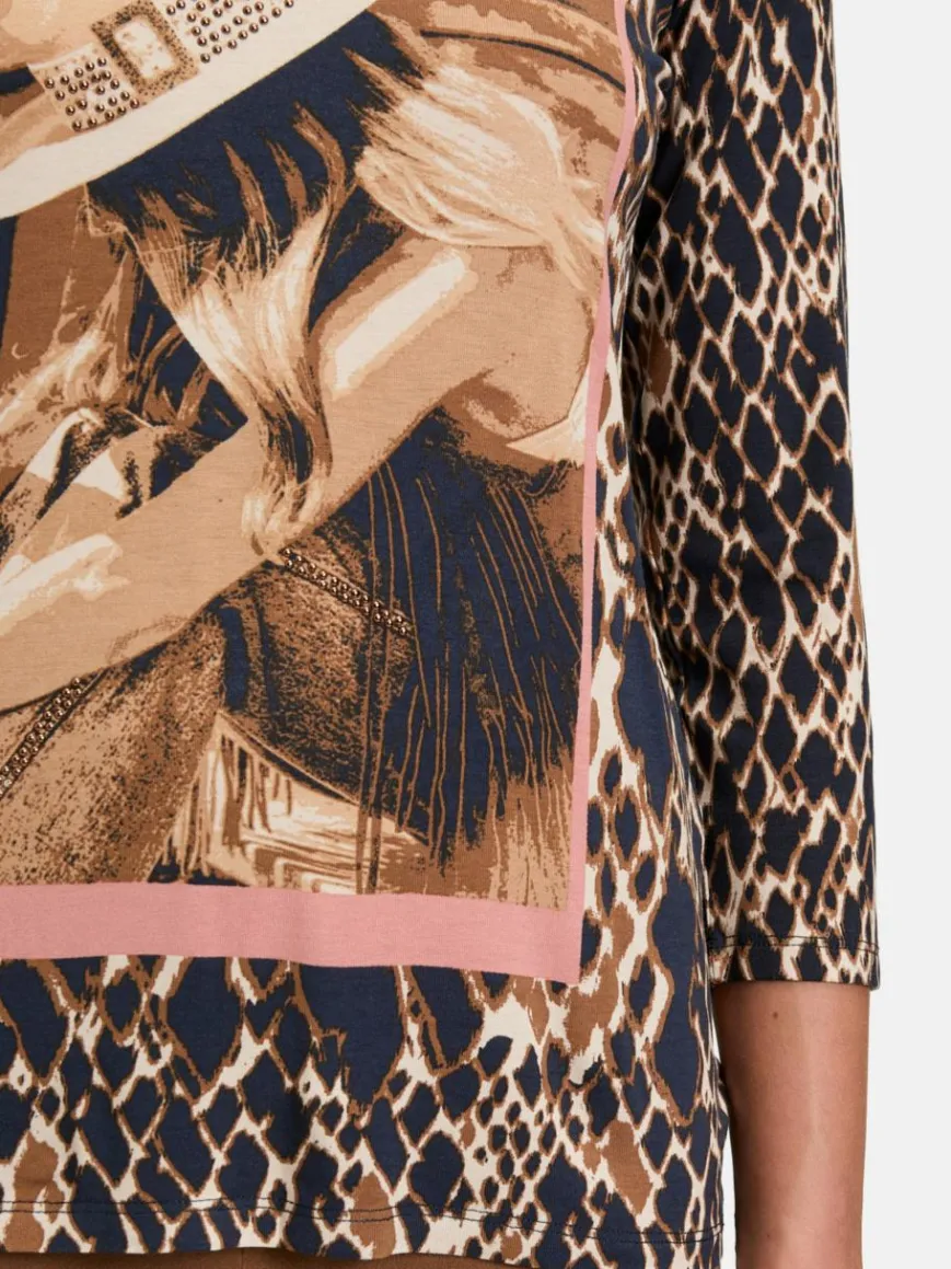 Betty Barclay Shirts & Tops*Damen Basic Shirt marine mehrfarbig gemustert