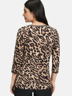 Betty Barclay Shirts & Tops*Damen Basic Shirt schwarz mehrfarbig gemustert