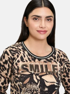 Betty Barclay Shirts & Tops*Damen Basic Shirt schwarz mehrfarbig gemustert