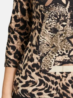 Betty Barclay Shirts & Tops*Damen Basic Shirt schwarz mehrfarbig gemustert