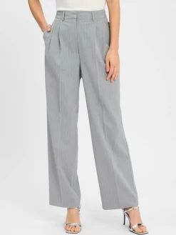 Marie Lund Hosen*Damen Baukasten-Anzughose hellgrau gestreift