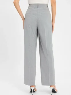 Marie Lund Hosen*Damen Baukasten-Anzughose hellgrau gestreift