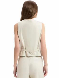 Marc O'Polo Blazer|Jacken & Westen*Damen Baukasten-Anzugsweste mit Leinenanteil beige uni