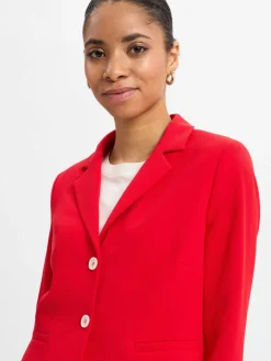 More & More Blazer*Damen Baukasten-Blazer rot uni