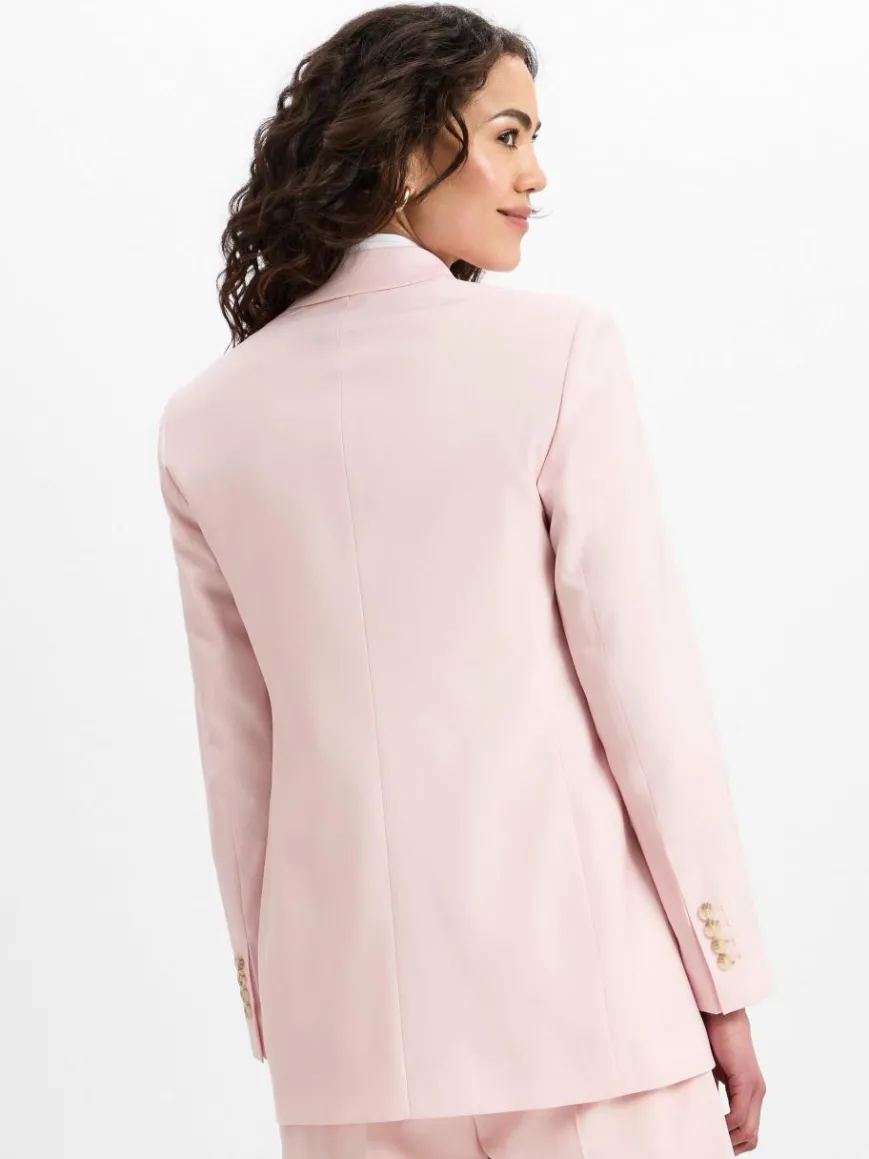 BOSS Blazer*Damen Baukasten-Langblazer aus Schurwolle - Jaleto7 rosa uni