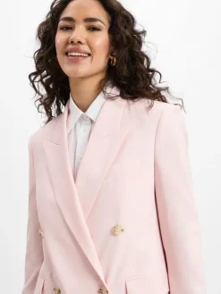 BOSS Blazer*Damen Baukasten-Langblazer aus Schurwolle - Jaleto7 rosa uni