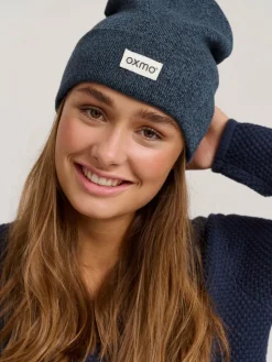 OXMO Mützen & Hüte*Damen Beanie - OXBiene blau uni