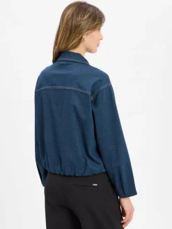 Olsen Blazer*Damen Übergangsjacke indigo meliert