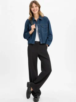Olsen Blazer*Damen Übergangsjacke indigo meliert