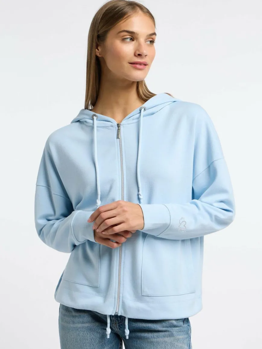 Frieda & Freddies Sweatshirts & Sweatjacken*Damen Übergangsjacke blau uni