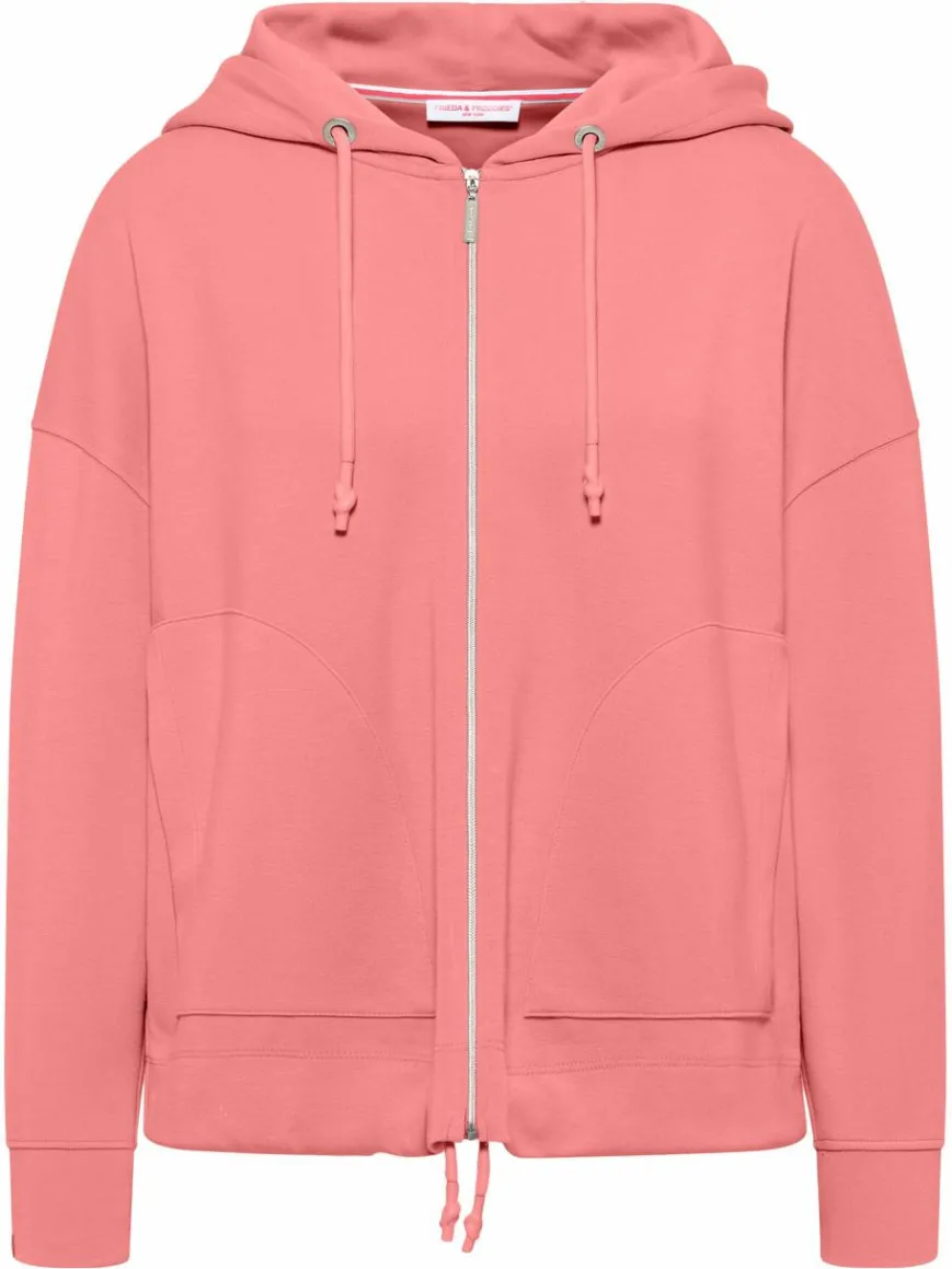 Frieda & Freddies Sweatshirts & Sweatjacken*Damen Übergangsjacke koralle uni