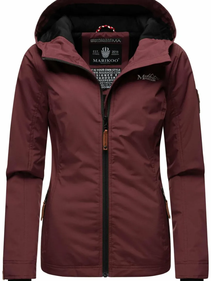 Marikoo Jacken & Westen*Damen Übergangsjacke - Brombeere lila uni