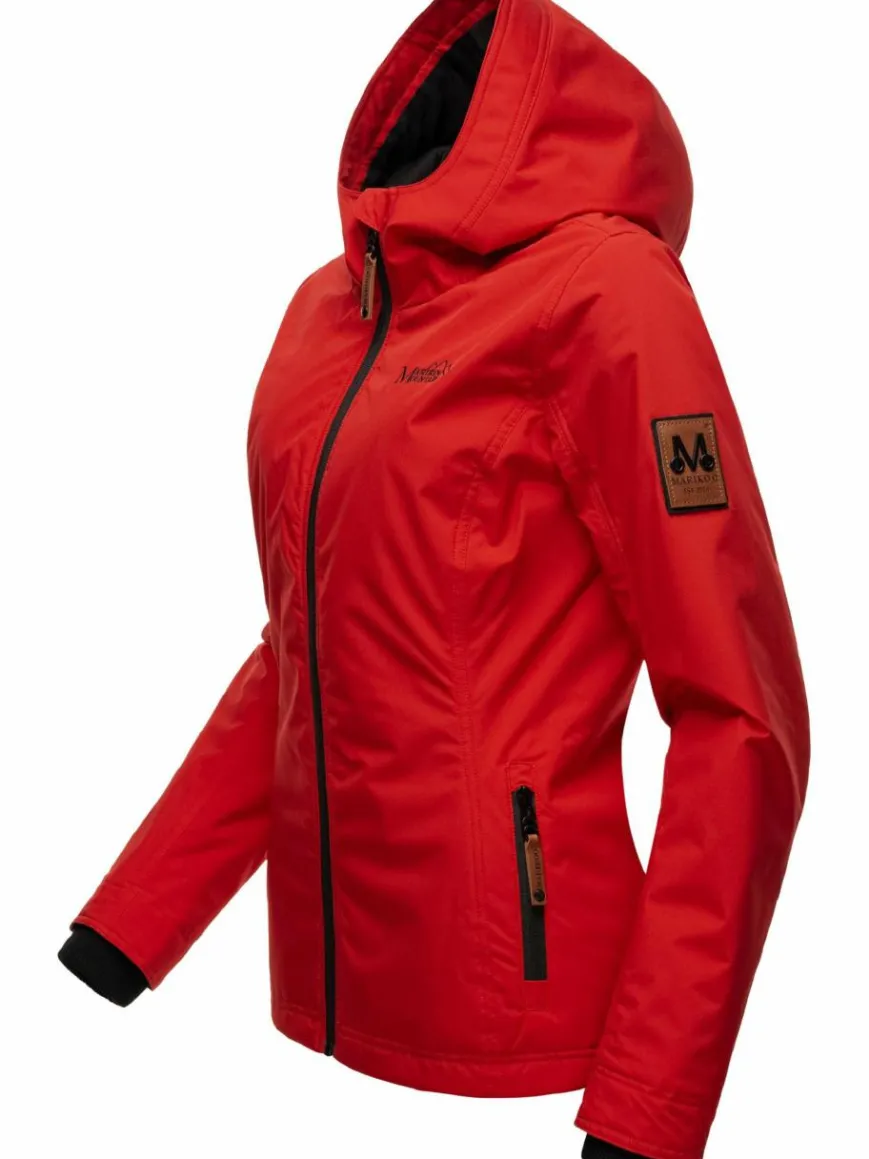 Marikoo Jacken & Westen*Damen Übergangsjacke - Brombeere rot uni