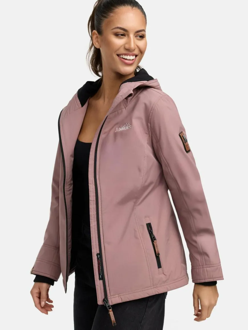 Marikoo Jacken & Westen*Damen Übergangsjacke - Brombeere altrosa uni